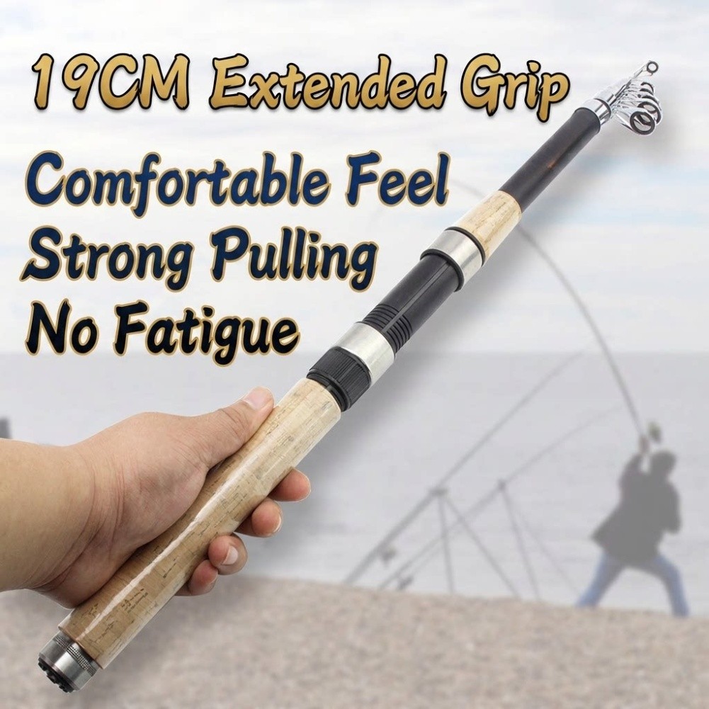 Fishing Rod Travel - Telescopic Fiberglass Fishing Rod 2.1m to