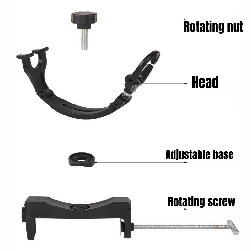 360° Rotating Adjustable Heavy - Fishing Rod Rack ulasan dan harga
