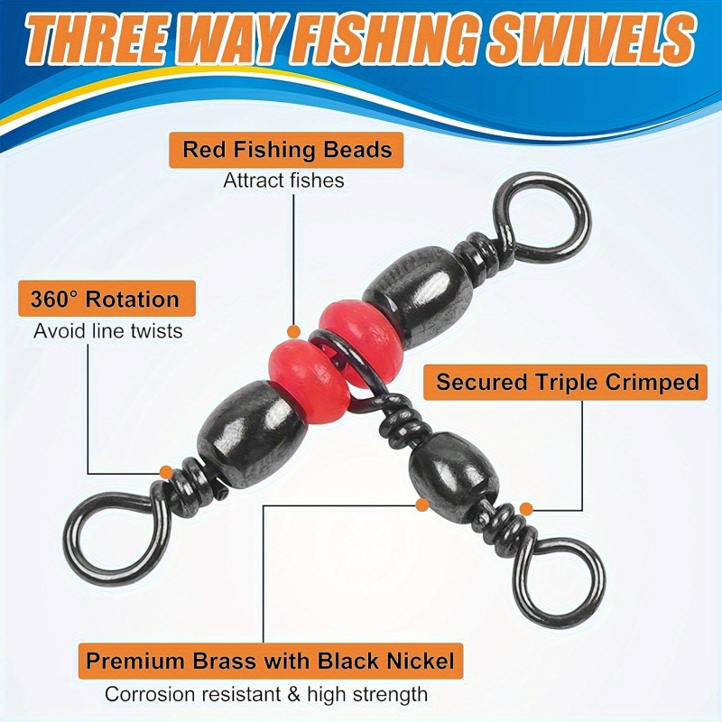 Fishing 3- Way Swivels, Packag - Fishing Rod Building Kit ulasan dan harga