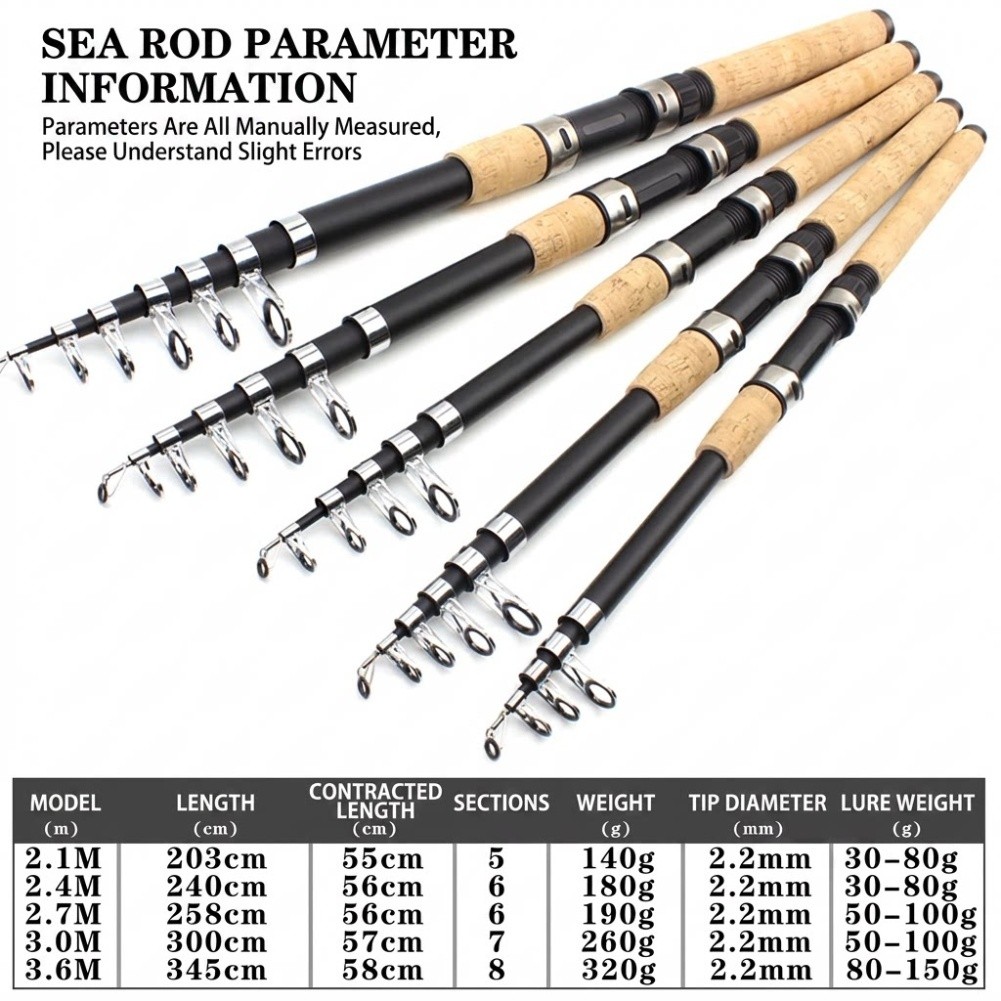 Telescopic Fiberglass Fishing  - Fishing Rod Travel ulasan dan harga